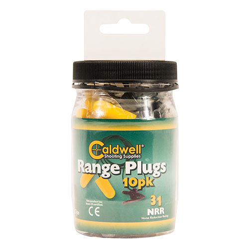 Verliere deine Ohrstöpsel nie wieder mit den Caldwell Range Plugs! Die komfortablen, schmalen Schaumstoffstöpsel mit integriertem Kabel und Clip sorgen für sicheren Halt.