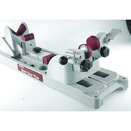 Der Tipton Best Gun Vise™ ist ideal für die Wartung deiner Waffen, anpassbar für verschiedene Modelle und aus hochwertigem, lösungsmittelbeständigem Material.
