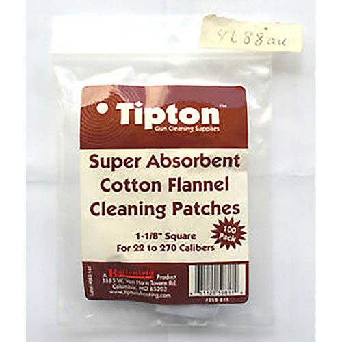 Die Tipton Patches 22-270 Cal sind aus 100% Baumwoll-Flanell, präzise zugeschnitten und perfekt für deine Tipton® Jags geeignet. 100 Stück pro Packung!
