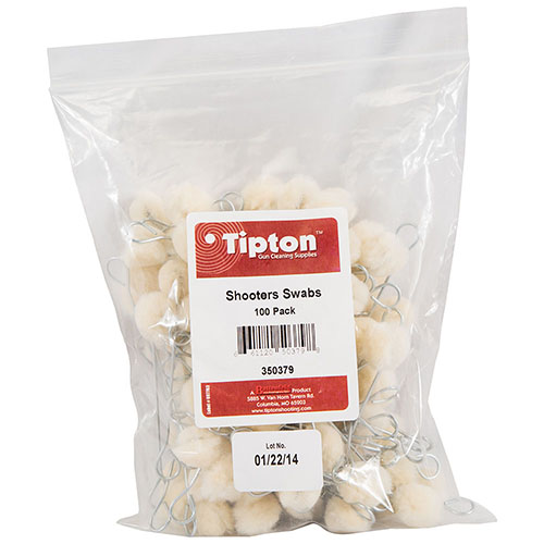 Die Tipton Shooters Swabs sind 4" lange, drahtgehandhabte Swabs, perfekt für die Anwendung von Lube, Lösungsmitteln und zum Reinigen schwer erreichbarer Stellen.