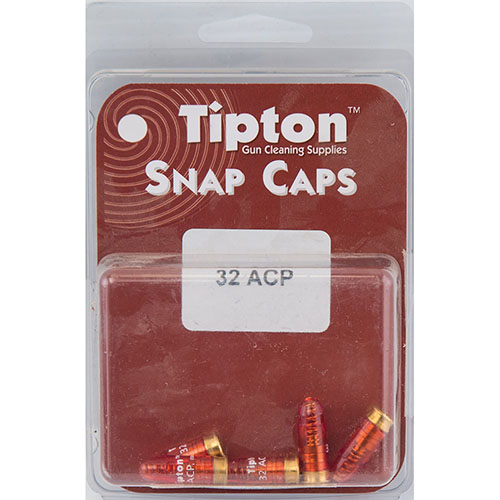 Die Tipton Snap Caps für 32 ACP schützen deinen Abzug und die Schlagfeder, ideal zum Üben und Lagern deiner Waffen ohne Spannung.