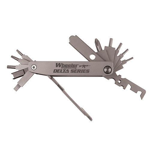 Mit dem Wheeler Delta Series Compact AR Multi-Tool hast du alles, was du brauchst, um Anpassungen vorzunehmen und Carbon-Rückstände zu entfernen – kompakt und robust!