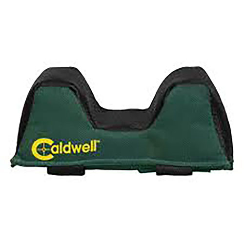 Die Caldwell Universal Front Rest Bags bieten eine sichere Ablage durch Leder und formstabilen Polyester, mit praktischen Klettverschlüssen für schnellen Wechsel.