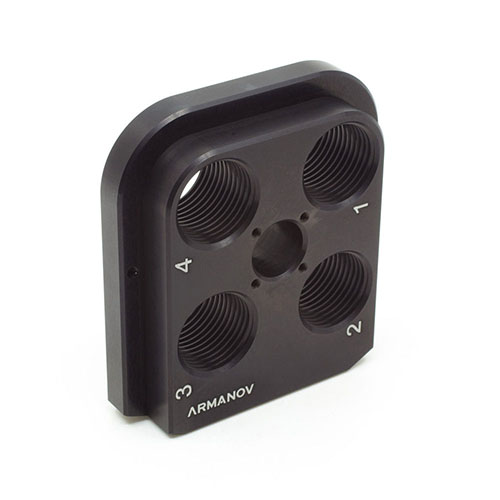 Der ARMANOV Dillon RL550 ToolHead bietet Zero Play und Free-Float-Funktionalität für perfekte Ausrichtung und mehr Präzision beim Laden deiner Munition.