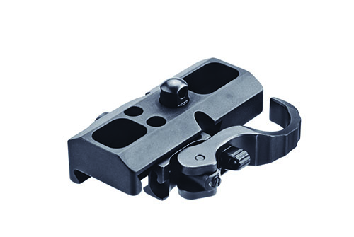 Der ERATAC Adapter für Harris Bipod ermöglicht eine stabile Montage auf Picatinny Rails, dank des besonders langen Basisgehäuses für sicheren Halt am Handguard.