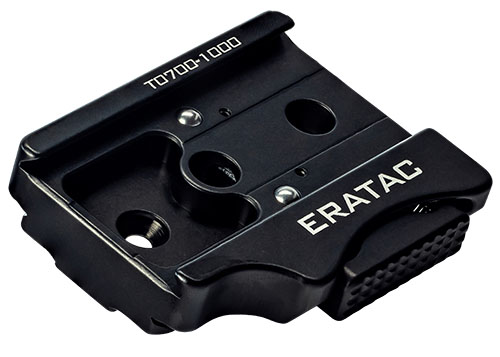 Mit dem ERATAC Adapter kannst du einen Standard $1/4$"-20 Gewinde in einen ERA-TAC Slider für ARCA-Schienen umwandeln – ideal für deine Ausrüstung!