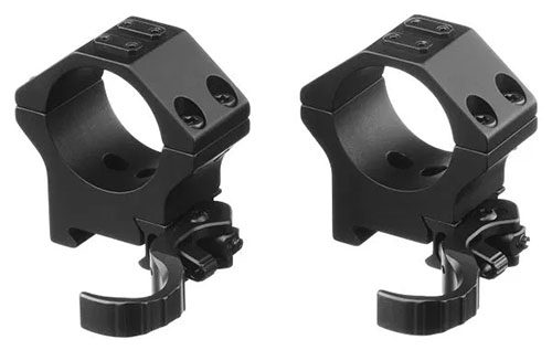 Die ERATAC Two-Piece Ring Mounts bieten eine robuste Bauweise aus Flugzeug-Aluminium, schnelle Montageoptionen und eine anpassbare Rail-Tension für perfekten Halt.