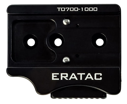 Der ERATAC Ball-Locking Slider für ARCA Rails bietet null Spielraum und eine schnelle Einhand-Entriegelung für maximale Stabilität und Flexibilität beim Schießen.