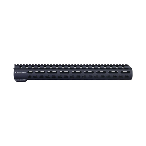 Die SCHMEISSER Handguard Free Float M-LOK bietet Stabilität, Präzision und ein elegantes Slim-Line Design, ideal für Zubehör wie Bipods und Griffe.