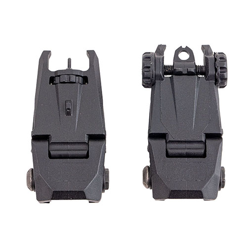 Das Breacher AR-15 Flip-Up Sight Set bietet eine erhöhte Sichtlinie, schnelle Zielerfassung, ist leicht, robust und kompatibel mit allen Picatinny-Schienen.