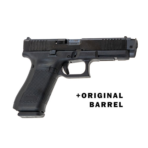 Der Ramjet Afterburner für die Glock 17 GEN 5 + OG Lauf verbessert die Schussleistung, reduziert den Rückstoß und sorgt für präzises Zielen.
