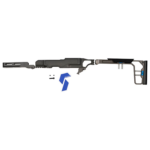 Die GREY BIRCH SOLUTIONS Foundation ist ein leichtes, modulares Chassis für 10/22®, das einfache Magazinwechsel, Anpassungen und viele Zubehörmöglichkeiten bietet.