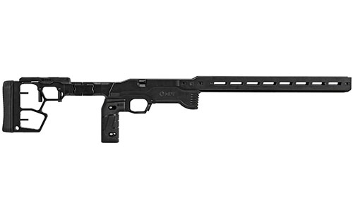 Das ACC Premier GEN2 Chassis bietet Stabilität, Anpassungsfähigkeit und einfache Installation, ideal für präzises Schießen und Wettkämpfe.