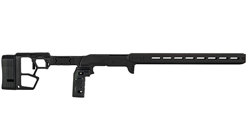 Das MDT ACC Premier GEN2 Chassis bietet höchste Stabilität, anpassbare Ergonomie und einfache Installation für optimale Präzision im Wettkampf.