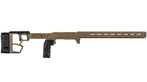 Das ACC Premier GEN2 Chassis bietet maximale Stabilität, anpassbare Ergonomie und einfache Installation für präzises Schießen in modernen Rimfire-Wettbewerben.