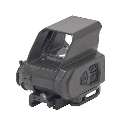 Das MEPRO TRU-VISION™ Red Dot Sight ist schock- und wasserdicht, energieeffizient, hat 16 Helligkeitseinstellungen und ermöglicht schnelles Zielen mit beiden Augen.