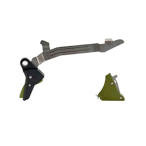 Erlebe die Alpha Red Competition Trigger von Timney für Glock Gen 3-4 mit einem konstanten Abzugsgewicht von 3 lb für präzises Schießen.