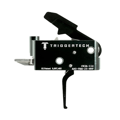 Der TRIGGERTECH AR15 Trigger bietet Frictionless Release Technology™, ein kurzes Zwei-Stufen-Design und zuverlässige Zündhülsen bei jedem Zuggewicht.