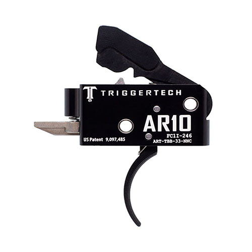 Der TRIGGERTECH AR10 bietet Frictionless Release Technology™, eine kurze, zwei-stufige Action und herausragende Zuverlässigkeit für präzise Schüsse unter extremen Bedingungen.