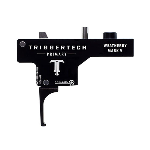 Der TRIGGERTECH Weatherby Mark V Special bietet mit Frictionless Release Technology™ einen echten Nullspiel-Abzug, hervorragende Zuverlässigkeit und ein leichtes Gefühl.