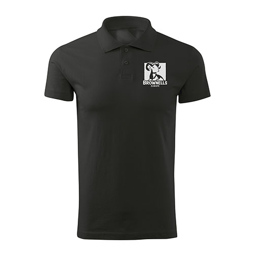 Das Brownells Europe Poloshirt Unisex bietet seitliche Schlitze für mehr Bewegungsfreiheit, einen formstabilen Kragen und verstärkte Schultern für extra Halt.