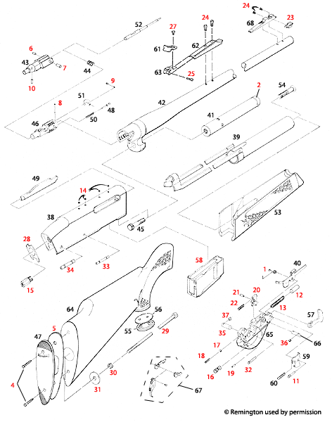 Remington® Model 760 Explosionszeichnung - Brownells ...