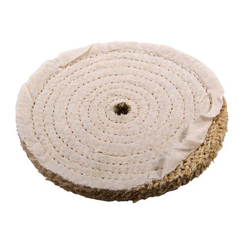 Die SISAL WHEELS bieten mit 7 Lagen aus hochwertigem Jute und einer muslin Abdeckung eine aggressive Oberfläche für schnelles Entfernen von Rost und grobem Metall.