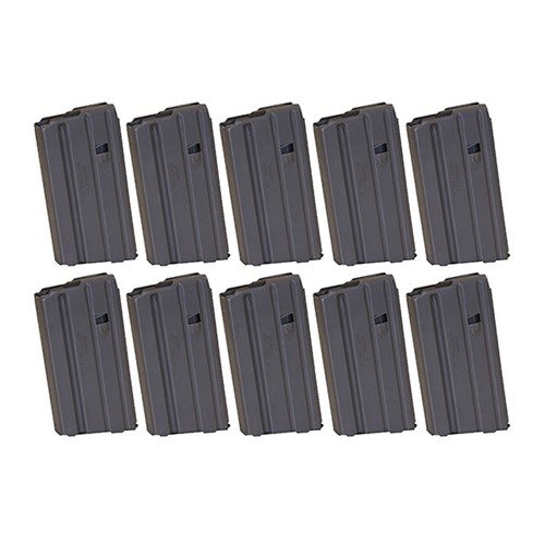 Die AR-15 20RD Magazine von Brownells bieten höchste Zuverlässigkeit, sind aus korrosionsbeständigem Aluminium gefertigt und garantieren reibungsloses Füttern.