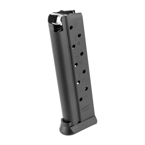 Die BRN Gen2 1911 9MM Magazine bieten robuste Bauweise, hitzebehandelter Edelstahl, Xylan-Beschichtung, anti-tilt Follower und einfach abnehmbare Basis.