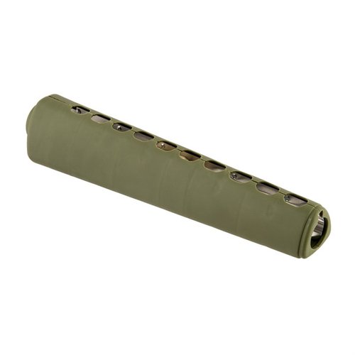Hol dir das Brownells M16A1 Handguard Set in Grün, das originalgetreu die ersten AR-15 Handguards repliziert und mit Aluminium-Hitzeschildern ausgestattet ist.