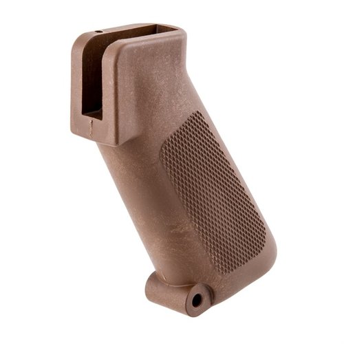 Hol dir den Brownells M16A1 Pistol Grip für dein AR-15, perfekt nachgebildet und in verschiedenen Farben erhältlich, um dein Retro-Projekt zu vervollständigen!