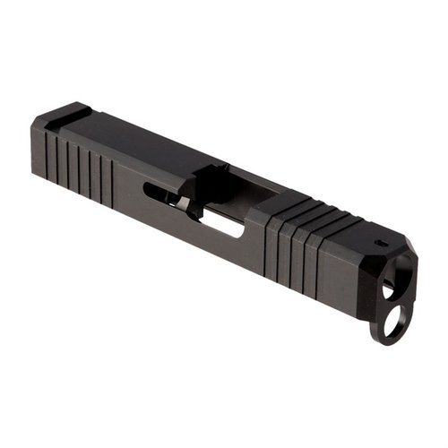 Der Brownells Glock® 26 Iron Sight Slide bietet eine verbesserte Griffigkeit, einfache Handhabung bei Nässe und passt perfekt zu OEM-Spezifikationen.