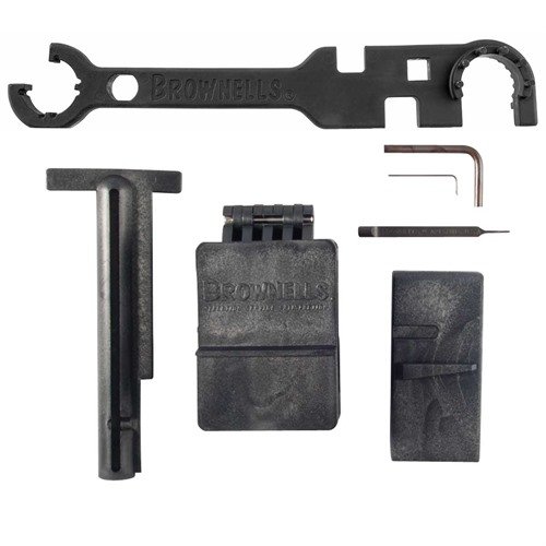 Das Brownells AR-15/M16 Critical Tools Kit bietet dir essentielle Werkzeuge für den Bau, die Anpassung und die Wartung deiner AR-15 oder M16, alles in einem kompakten Set.