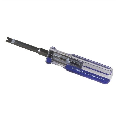 Mit dem SHOTGUN MAINSPRING TOOL von BROWNELLS wechselst du Mainsprings schnell und sicher, ohne Kratzer oder Frustration – für maximale Kontrolle und Komfort.