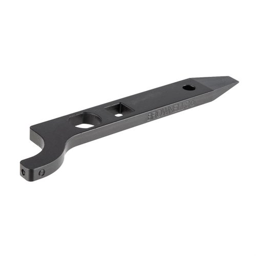 Der AR-15/M16/M4 Buttstock Tool von Brownells vereint mehrere Werkzeuge in einem: Spanner, Schraubendreher und mehr für eine einfache Handhabung von Buttstocks.