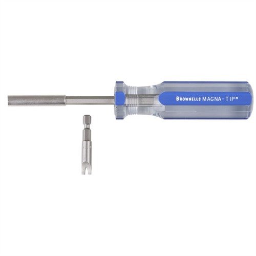 Das RUGER® Double Action Schraubendreher-Set mit einem hitzebehandelten Ejector-Retainer-Bit und Magna-Tip Griff ist perfekt für die vollständige Demontage von Ruger® Double Action Zylindern.