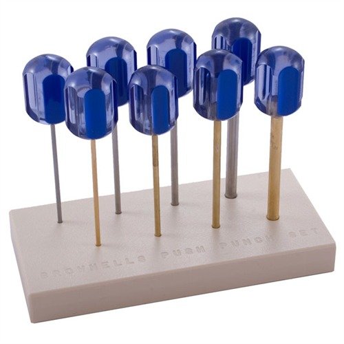 Die Brownells Alignment & Push Punches bieten präzise Ausrichtung, ergonomische Griffe und vielseitige Anwendung für eine effiziente Montage und Demontage von Waffen.