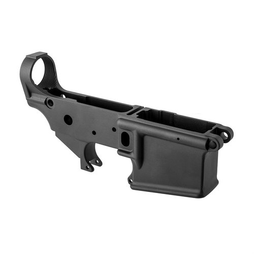 Der BRN-16A1 Lower Receiver von Brownells bietet die originalgetreue M16A1-Form, ein robustes 7075 T6 Aluminium und eine matte schwarze anodisierte Oberfläche.