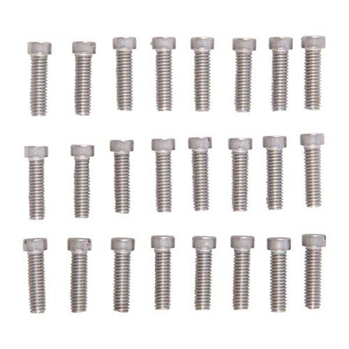 Die STAINLESS STEEL SIGHT BASE SCREWS sind in einer praktischen 24er-Packung erhältlich. Ideal für Ribs, Ringe und Basen, aus 18-8 Edelstahl und 1/2" lang.