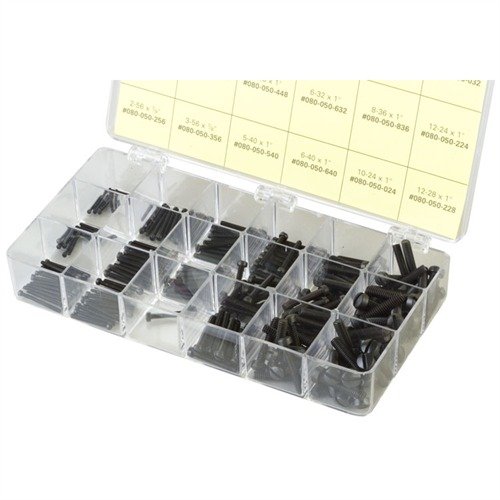 Mit dem FILLISTER HEAD SCREW KIT hast du 240 schwer zu findende Schrauben in 20 gängigen Größen sofort griffbereit, ideal für viele Projekte und zum Geld sparen.