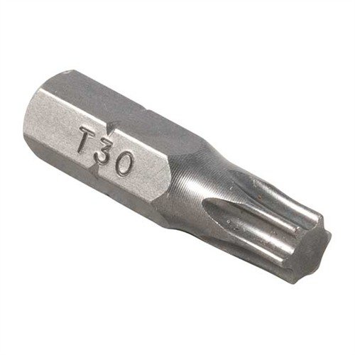Die TORX® BITS von BROWNELLS sind vielseitig einsetzbar, perfekt für Scope-Ringe, Autos und Geräte. Das Set enthält zehn 1" lange Bits mit ¼" Schaft.