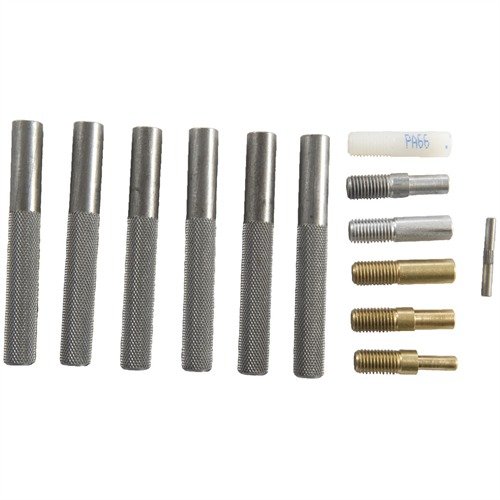 Entdecke den 6-WAY NYLON/BRASS DRIFT PUNCH von BROWNELLS – perfekte Kombination aus langlebigen, austauschbaren Spitzen und einem griffigen Stahlgriff für präzise Kontrolle.
