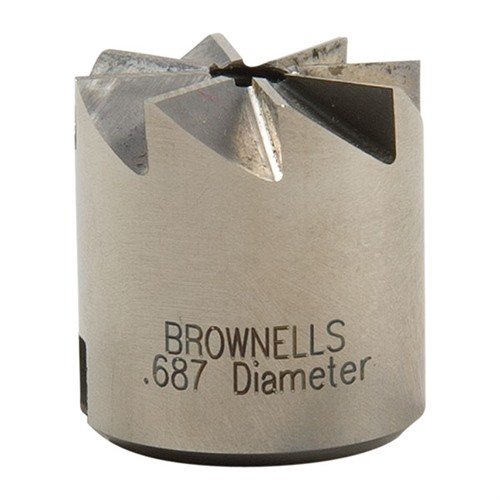 Der 90° Chamfer Cutter von Brownells ist perfekt, um den Barrel/Cylinder Gap anzupassen, die Rückseite des Laufs zu begradigen und Hochpunkte zu beseitigen.