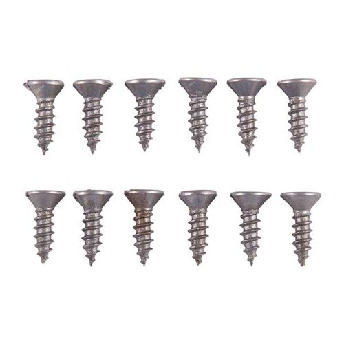 Die UNPLATED STEEL FLAT HEAD WOOD SCREW KIT bietet 12 hochwertige, unplattierte Holzschrauben, die du einfach bräunen oder blauen kannst, ohne Plattierung abtragen zu müssen.
