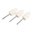 Konischer Filzpolierkopf mit Spannschaft 1" x 1/2" 3er-Pack