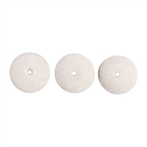 Die FELT BOB REFILL PAKS erleichtern das Polieren von ungeraden Formen und schwer zugänglichen Stellen. Im Set sind drei unmontierte Bobs mit 1/8" Schaft.