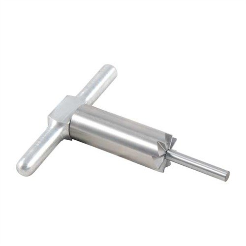 Der 90° MUZZLE FACING CUTTER aus gehärtetem Stahl ermöglicht dir das präzise Ausrichten und Reparieren von Mündungen, inkl. Griff und Pilot in einem praktischen Koffer.