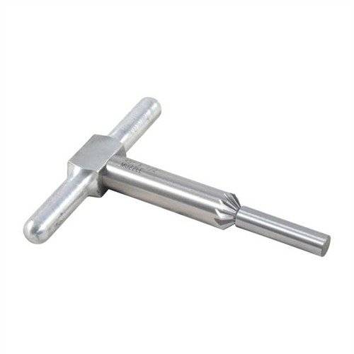 Mit dem 45° Chamfering Cutter kannst du scharfe Kanten an Mündungen und Zylindern brechen, um schnelle Nachladezeiten und saubere Geschosse zu gewährleisten.