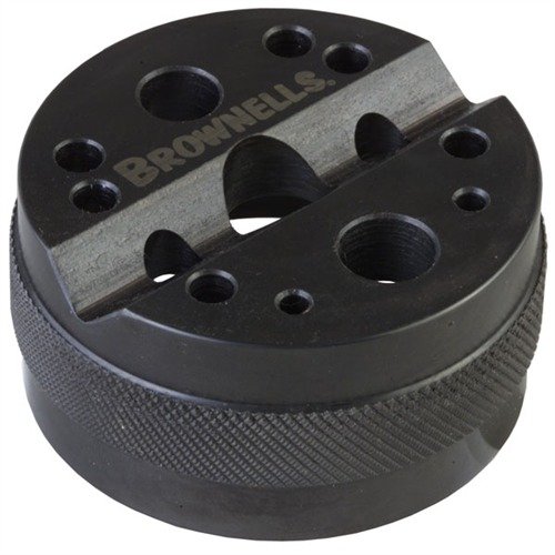 Der GUNSMITH STEEL BENCH BLOCK ist ein robustes, präzisionsgefertigtes Werkzeug mit 13 Löchern für verschiedene Anwendungen, ideal für Links- und Rechtshänder.