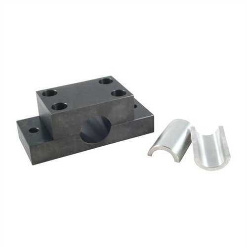 Der Brownells Barrel Vise bietet extremen Halt für die härtesten Läufe, gefertigt aus robustem Stahl und mit verschiedenen Bushings für viele Laufgrößen.